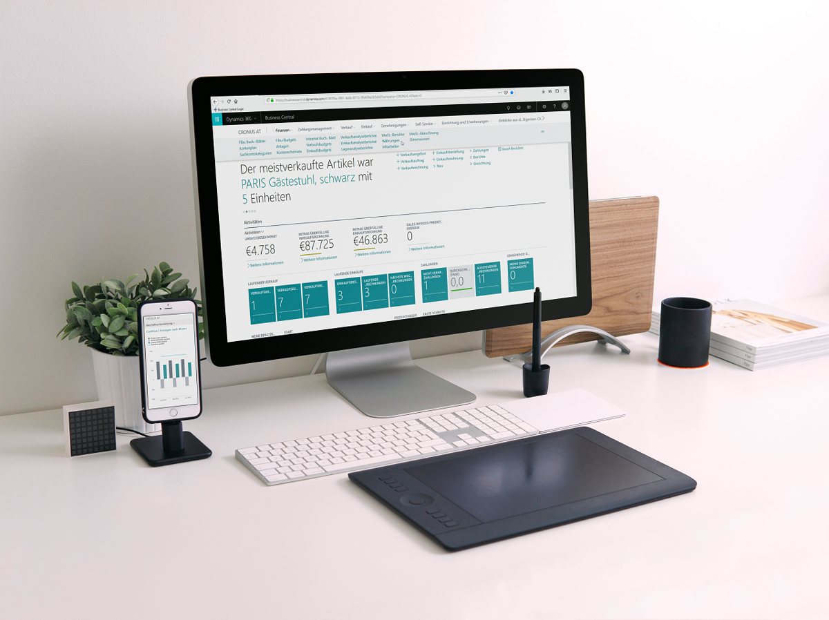 Business Central auf Desktop & Smartphone