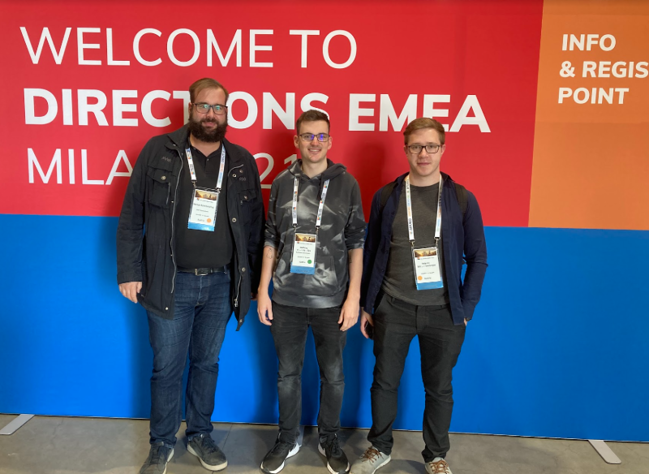 Markus Scheibenpflug (ERP-Consultant), Matthias Küblböck (ERP-Entwickler) und Schützenberger Valentin (ERP-Entwickler)