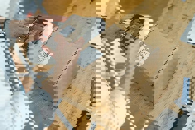 Paket - QR-Code scannen