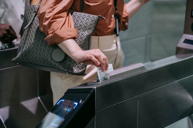 Verwendung eines Tickets mit RFID Chip
